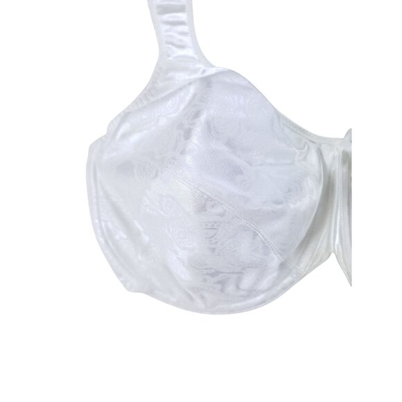Bali Satin Tracings Bra 36G White Full Figure Minimizer Underwire - Picture 4 of 6